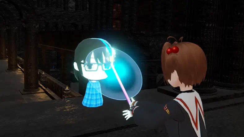 クロウカードにユーザーを封印する様子