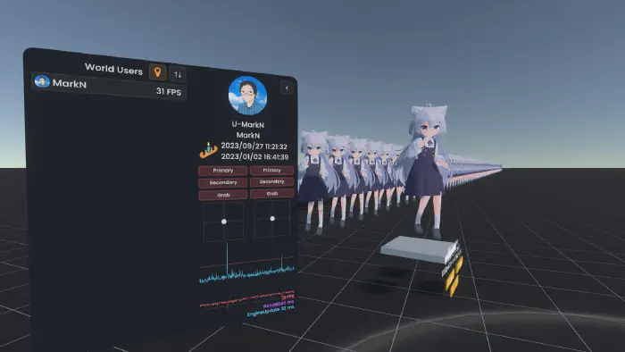 最適化前のFPS測定結果