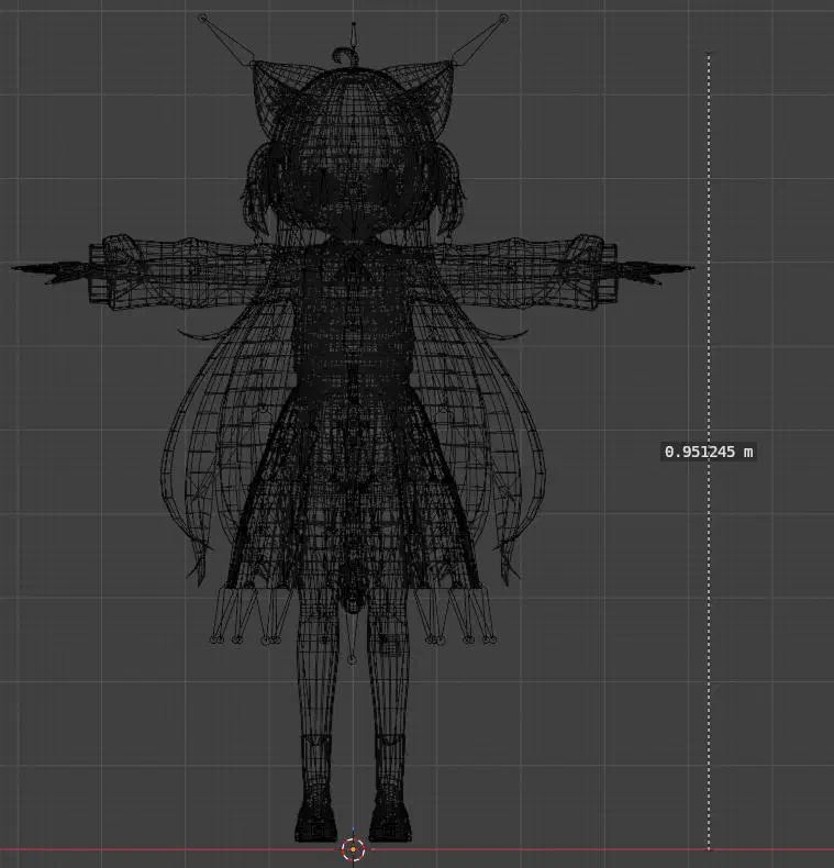 Blenderでのスケール適用