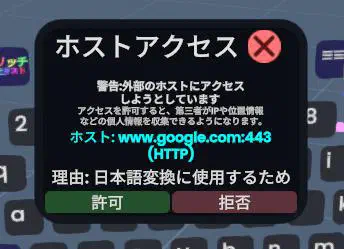 外部通信に関する注意