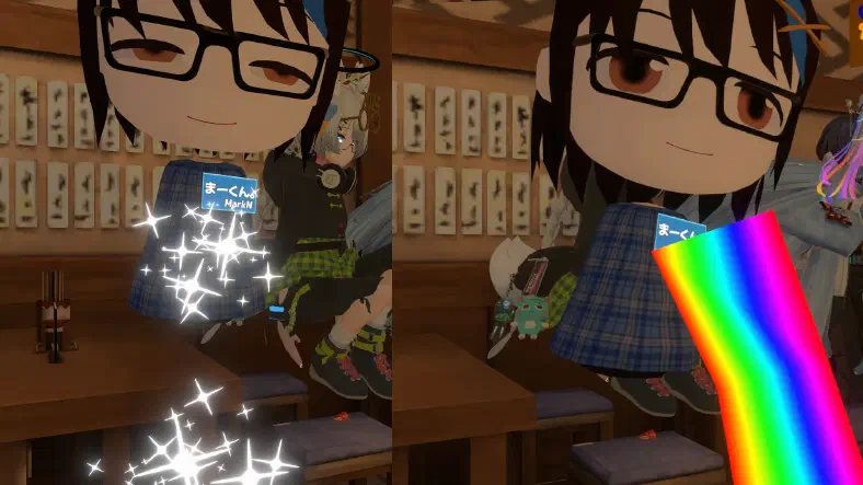吐き出している様子