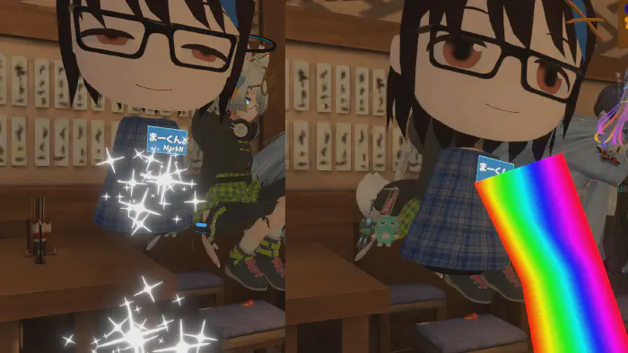 吐き出している様子